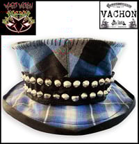 Image 3 of Marc Vachon Blue Plaid Flannel Tophat