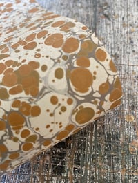 Image 2 of NEW - colourful hand marbled book-cloth No. 12