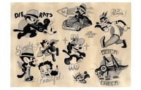 Image 2 of felix and friends flash sheet set 