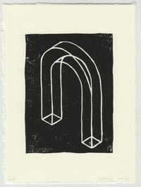 Isometric Arch by Marcos Crane - Linoprint
