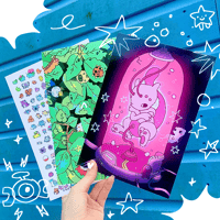 Image 2 of Mewtwo 🫧 .𖥔 ݁ ˖  A5 Print