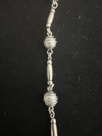 Image 3 of Silver chain with tiny pearls