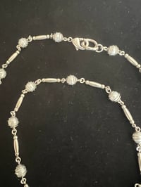 Image 4 of Silver chain with tiny pearls
