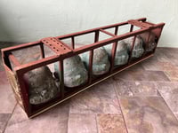 Image 4 of Amazing Factory Rack of Bronze Doll Head Molds, Early 20th Century