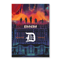 Eminem Silhouette at Michigan Central - Art Print