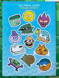 Image 1 of La planche culte - planche de stickers A5