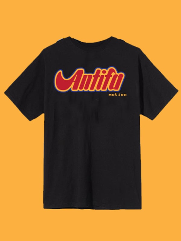 Image of Antifa Motion- Black T-Shirt