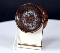 Image 1 of "Spiked" English Walnut yo-yo, #2025-124