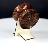Image 4 of "Spiked" English Walnut yo-yo, #2025-124