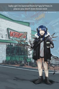 Image 1 of Mostima's Kr*spy Kreme Check-in Postcard