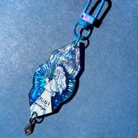 Image 1 of FFXIV Hydaelyn Foiled Crystal Acrylic Keychain