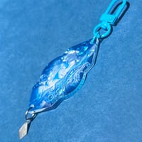 Image 2 of FFXIV Hydaelyn Foiled Crystal Acrylic Keychain