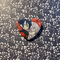 Image 3 of SIGNALIS Heart Button and Sticker - Ariane/Elster