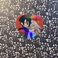 Image 4 of SIGNALIS Heart Button and Sticker - Ariane/Elster