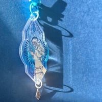 Image 5 of FFXIV Hydaelyn Foiled Crystal Acrylic Keychain
