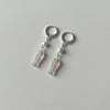 'hanging fish' huggie hoop earrings