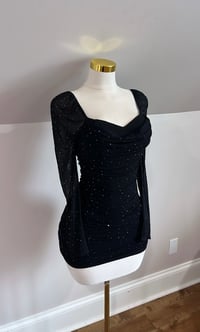 Image 2 of Brielle rhinestone mini dress