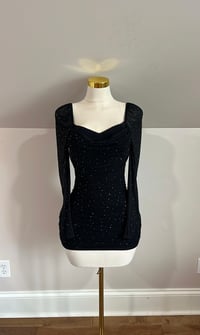 Image 1 of Brielle rhinestone mini dress