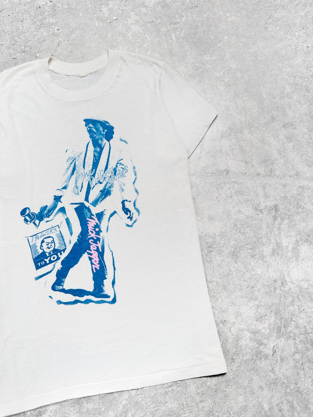 *Rare* Rolling Stones 1970/80’s White Bootleg T-Shirt