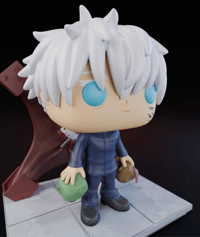 Image 2 of GOJO SHIBUYA (PRISON REALM) JJK CUSTOM FUNKO POP