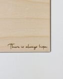 Look for the positives - Engraved Wooden Affirmations