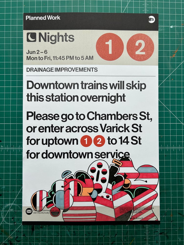 Image of Sp.One, 2025, MTA poster (unique)