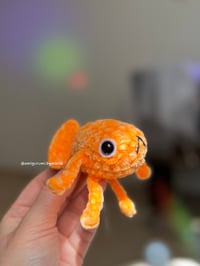Image 2 of Le Poisson Steve Amigurumi Keychain – Viral Meme Fish Plush – Handmade Crochet Keyring Meme