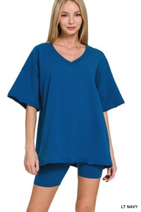 T-shirt DIVA Short Set - Navy