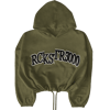 DISPLACED LOGO PULLOVER HOODIE ARMY GREEN