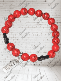 Image 2 of ANA826154 - Red Turquoise Bead Bracelet
