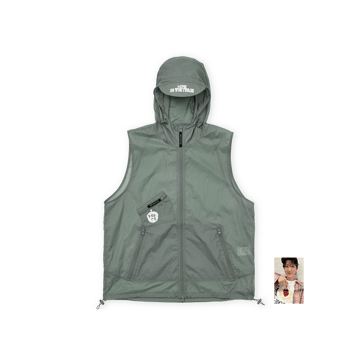 Image of [PRE-ORDER] BTS J-Hope ‘HOPE ON THE STAGE FINAL’ Wind Vest (Gray)