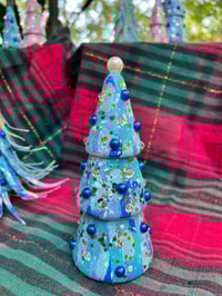 Image 7 of EverGleam #5, Set of 3, Acrylic and Mixed Media, tree figurines