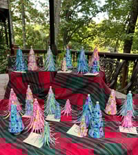 Image 9 of EverGleam #5, Set of 3, Acrylic and Mixed Media, tree figurines