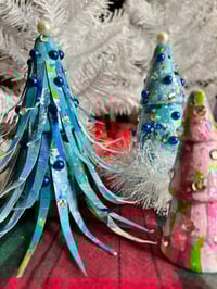 Image 10 of EverGleam #5, Set of 3, Acrylic and Mixed Media, tree figurines