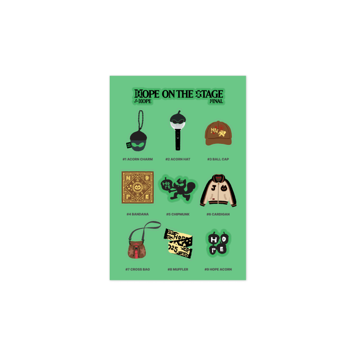 Image of [PRE-ORDER] BTS J-Hope ‘HOPE ON THE STAGE FINAL’ Sticker Set