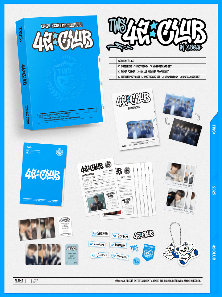 Image of [PRE-ORDER] TWS 1st Fanmeeting <42:CLUB> In Seoul + Weverse Shop POBs