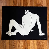 Image 1 of Simple Black and Ivory Male Nude