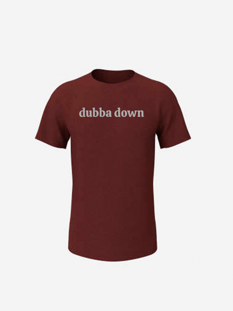 Image of Designer Custom-Fit Burgundy Dubba Down Tee