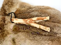 Image 1 of Natural Fork Slingshot, Maple Woo Catapult, Hunters Gift Sling Shot, Survivalist