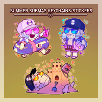 [PREORDER] SUMMER SUBMAS KEYCHAINS /STICKERS