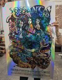 Image 1 of Sessanta v2.0 - FOIL- Primus-Puscifer-A Perfect Circle- 5/31/2025 - Artwork by Caitlin Mattisson
