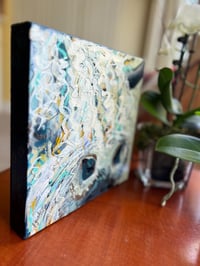 Image 4 of Heilan Coo Dreams, 10x10 Acrylic Highland Cow Painting on Canvas