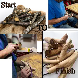 Image of Natural Wood Fork Slingshot made of Maple, Wooden Catapult, Survivalist Sling Shot