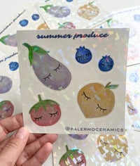 Image 1 of summer produce sticker sheet