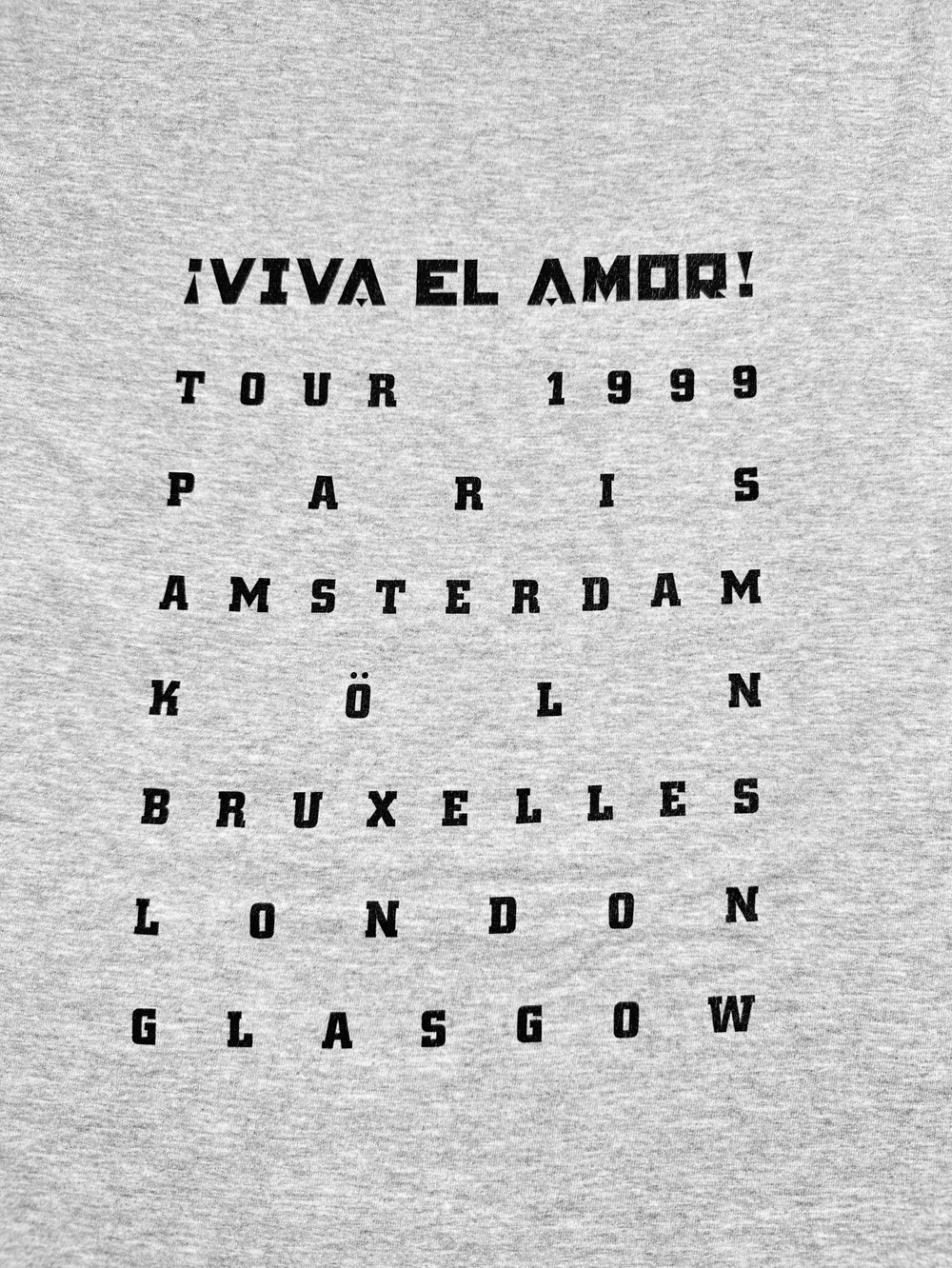 Pretenders 1999 ‘Viva El Amor’ Grey T-Shirt