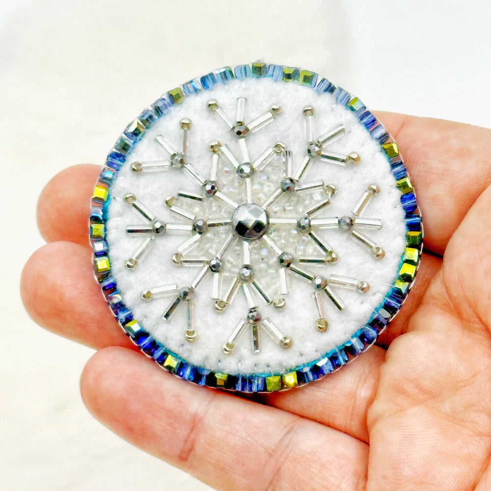 Image of Dazzling Snowflake Brooch