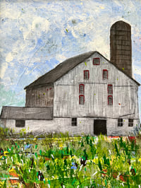 Image 1 of Can’t Hit the Side of a Barn, 11x14, Acrylic Painting, 16x20matted,
