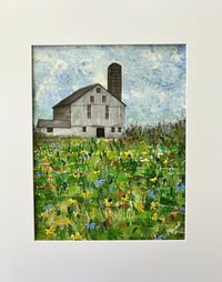 Image 2 of Can’t Hit the Side of a Barn, 11x14, Acrylic Painting, 16x20matted,