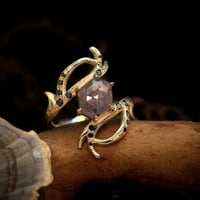 Wylde Harts Antler Ring Purple Sapphire 
