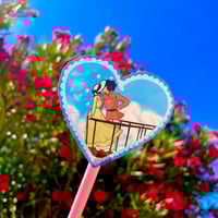 Image 2 of Howl and Sophie Heart Sticker